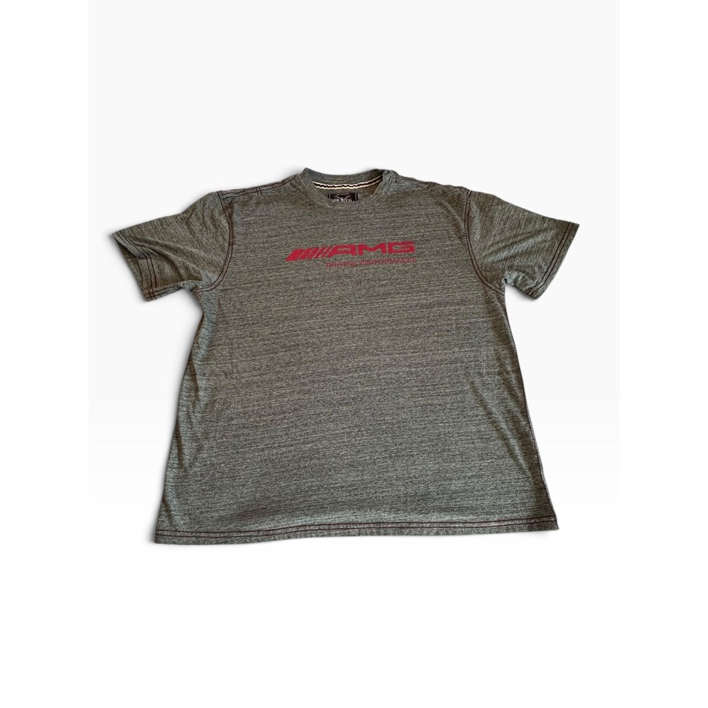 Iron Needle AMG Graphic T-Shirt Mens XL Gray Red Mercedes Performance
